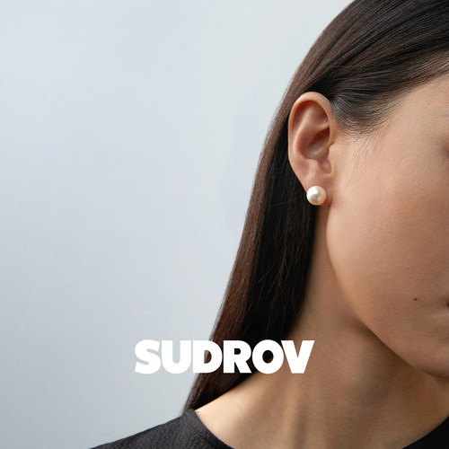 SUDROV素觉18K金珍珠耳钉 女简约气质耳饰基本款圆形珍珠耳环 - 图2