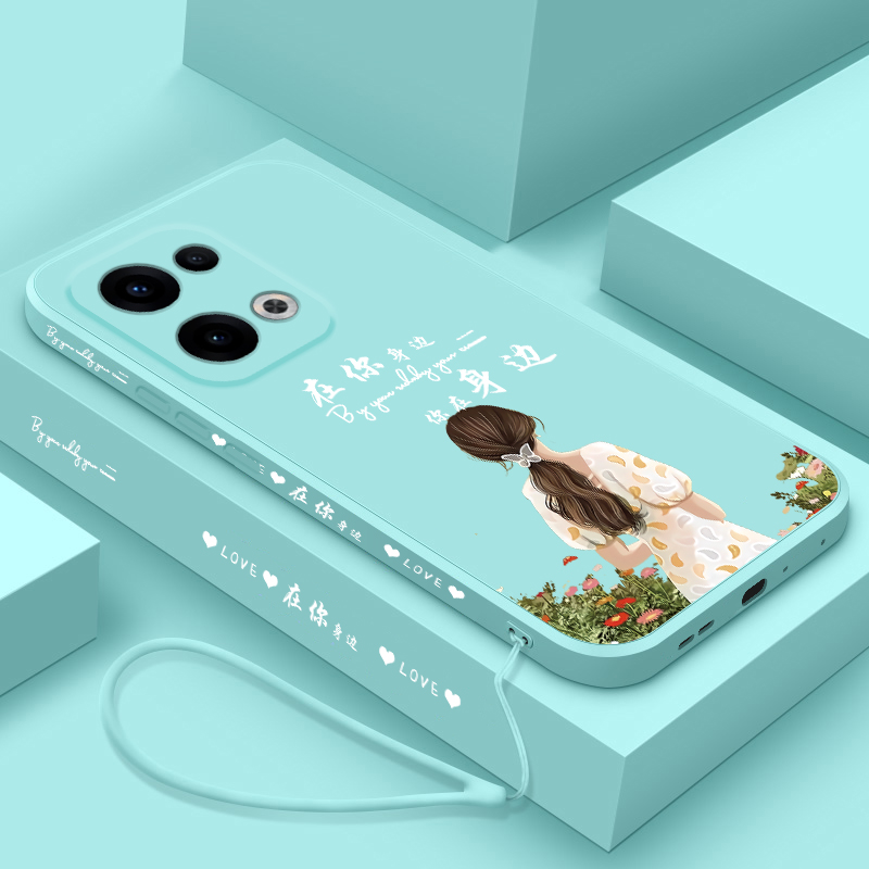 适用opporeno13手机壳女款未来可期Reno13Pro新款液态硅胶0pp0保护套全包防摔Ren013Pr0直边个性创意软外壳 - 图2