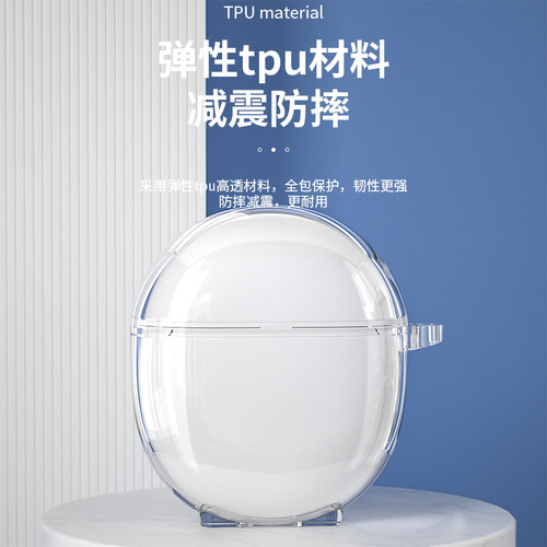 适用OPPO Enco R2保护套OPPOEncoR耳机套真无线蓝牙耳机保护壳卡通创意软壳encor充电仓盒防摔潮软壳透明可爱 - 图2