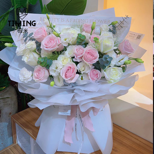 半透明纯色防水雾面纸花束包装纸花艺鲜花包花纸花店材鲜花包装纸 - 图3