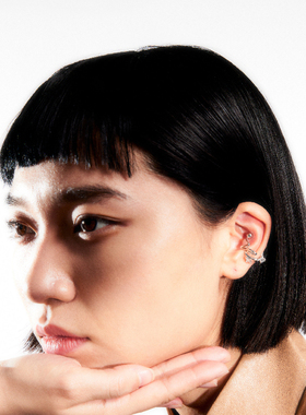 设计师原创音波耳骨夹