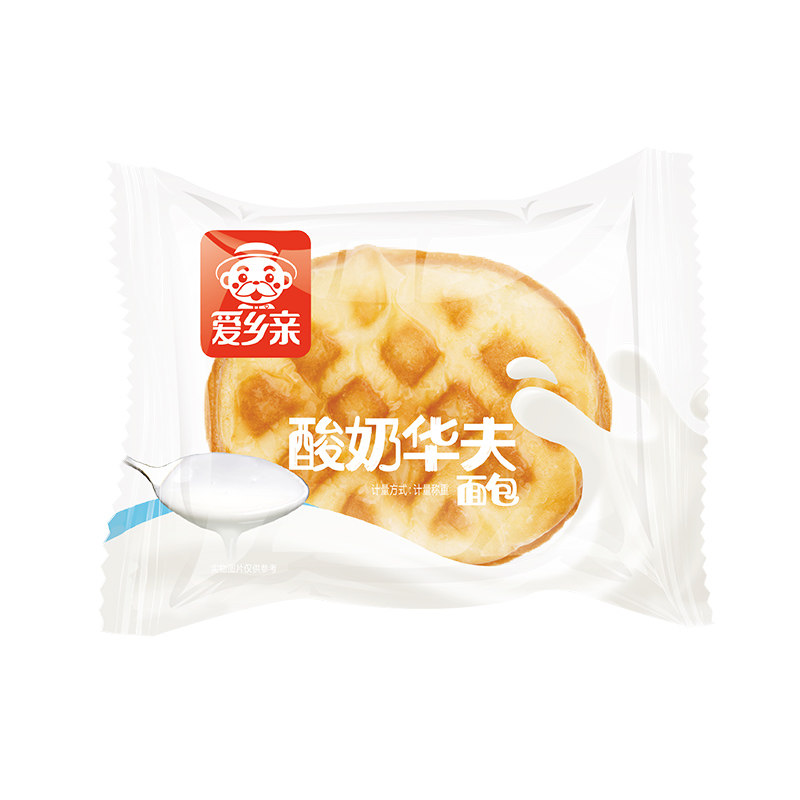 爱乡亲酸奶华夫2500g手撕心软面包 爱乡亲食品西式糕点