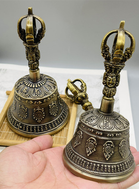 金刚铃杵尼泊尔五股八宝摇铃摆件