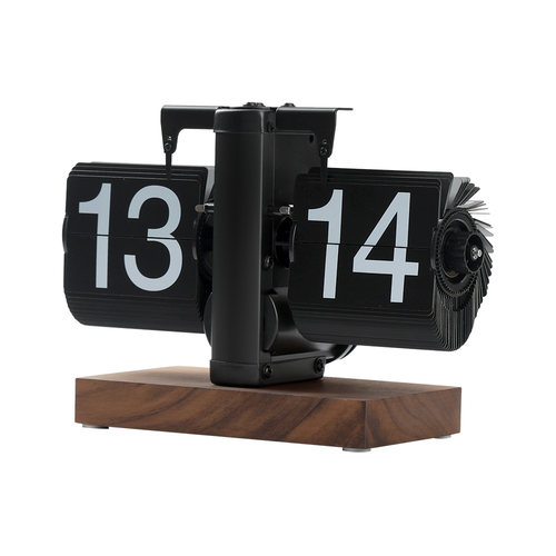 【妙刻】创意个性复古机械自动翻页时钟桌面摆件家居数字钟表座钟 - 图3