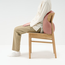 MUJI warm and soft microfiber soft cushion with pillow waist resting against waist cushion