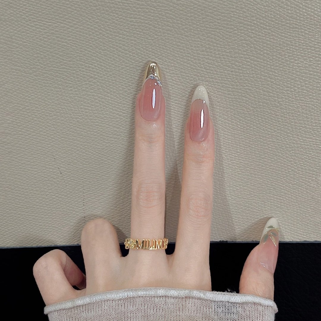 手工定制秋冬假指甲可取可带美甲法式气质穿戴甲贴片手工定制光疗,淘宝优惠券,粉丝福利购,淘宝优惠卷