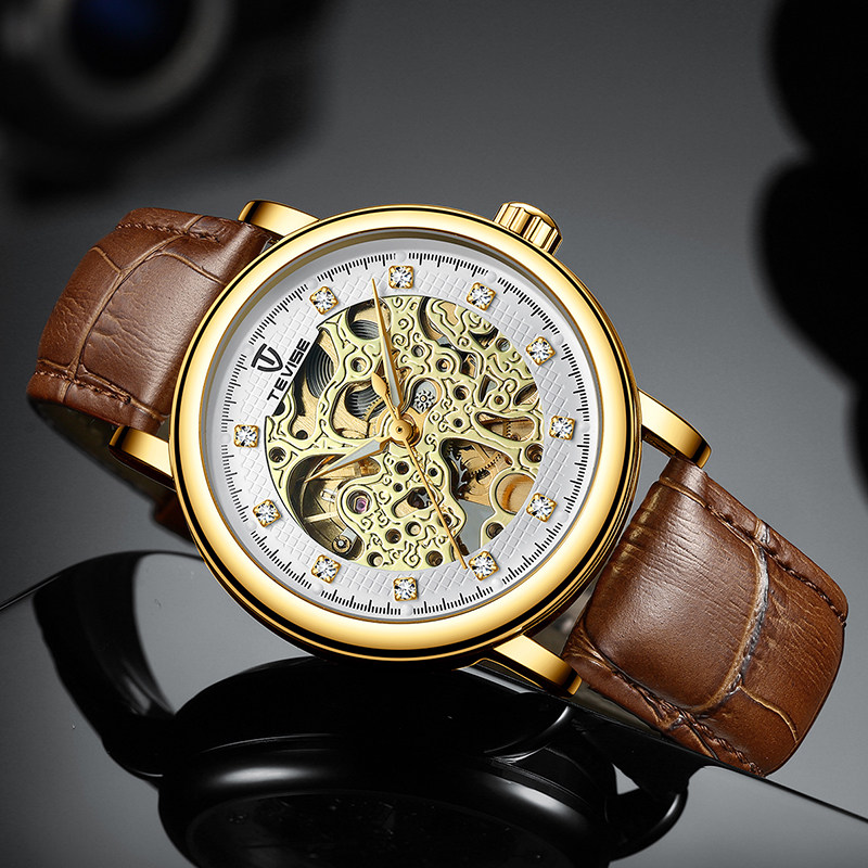 阿玛妮男款全自动潮流镂空机械表 dizizid帝兹国产腕表