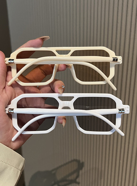 欧美个性飞行员双梁太阳镜