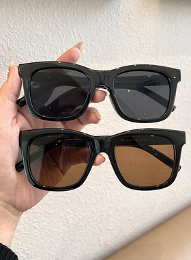 灰色个性方形太阳镜潮男女