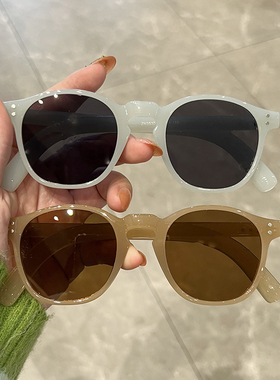 刘亦菲徐红豆圆形旅游时尚墨镜