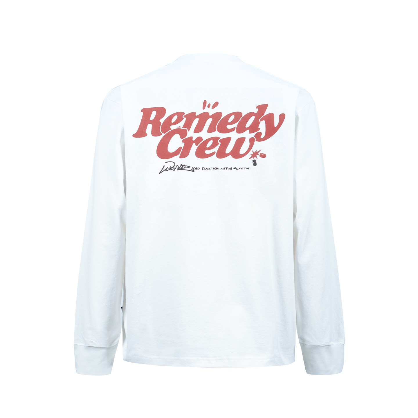 Remedy 美式发泡印花长袖T恤男女潮牌百搭宽松休闲体恤打底衫上衣,淘宝优惠券,粉丝福利购,淘宝优惠卷