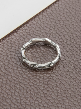 个性复古创意单车链条钛钢戒指