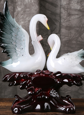 和和美美天鹅闺蜜朋友结婚摆件