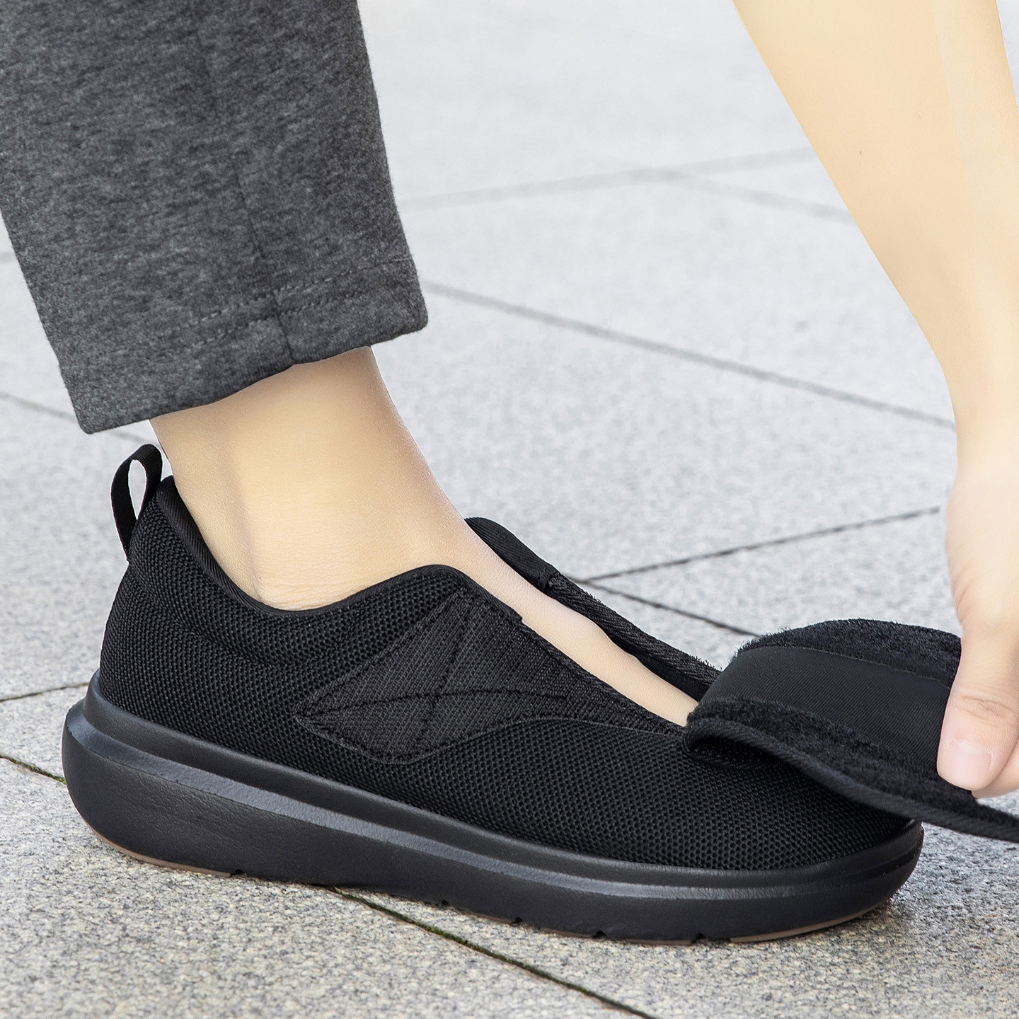 老人鞋宽头鞋拇外翻肥胖脚偏瘫防滑一脚蹬女鞋老北京布鞋妈妈鞋子,淘宝优惠券,粉丝福利购,淘宝优惠卷