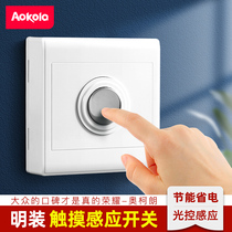 Light Control Touch Sensing Switch Clear Fit Delay Switch Button 220v Floor Aisle Touch Switch Panel Home