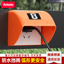 86 Type Outdoor Outdoor Socket Charging Pile Anti-Rain Hood Car Shed Electric Car Charger Waterproof Hood Cell Waterproof Case