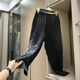 Anti-wrinkle ~ Acetic acid high-end pleated radish pants slim and cool ແອວສູງແປດເກົ້າຈຸດຂະຫນາດນ້ອຍ harem pants ສໍາລັບແມ່ຍິງ summer