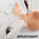 Silicone cross-dressing one-piece prosthetic breasts for transvestites