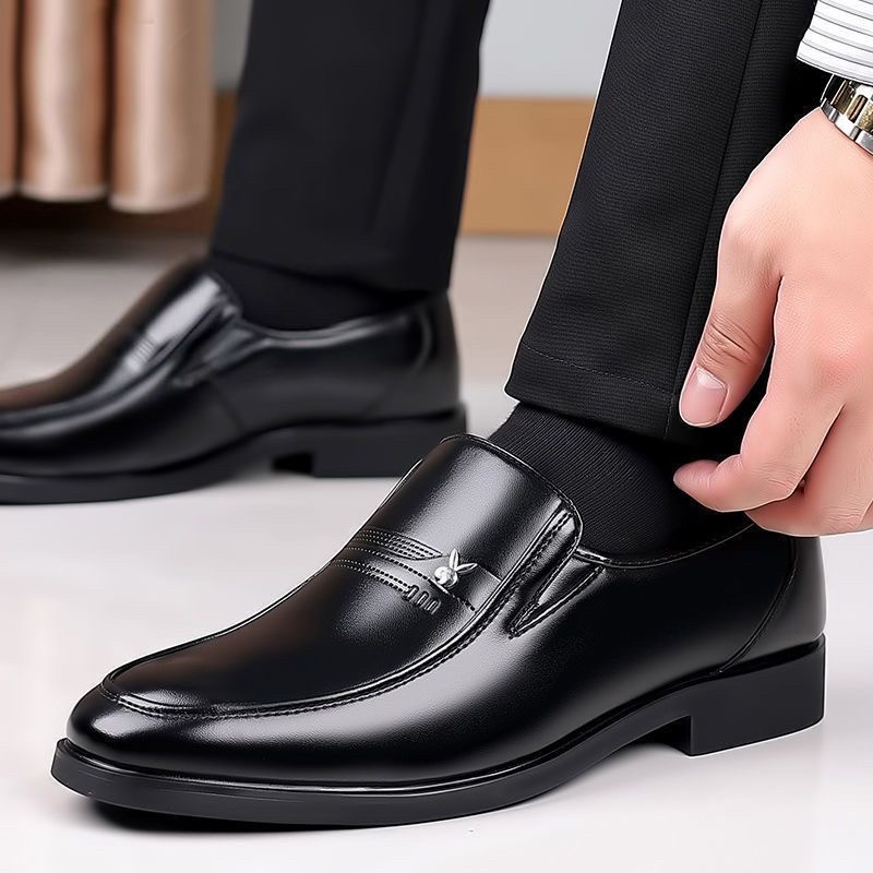 真皮牛皮特价清仓处理捡漏断码皮鞋男士软底商务百搭休闲皮鞋男潮 - 图3