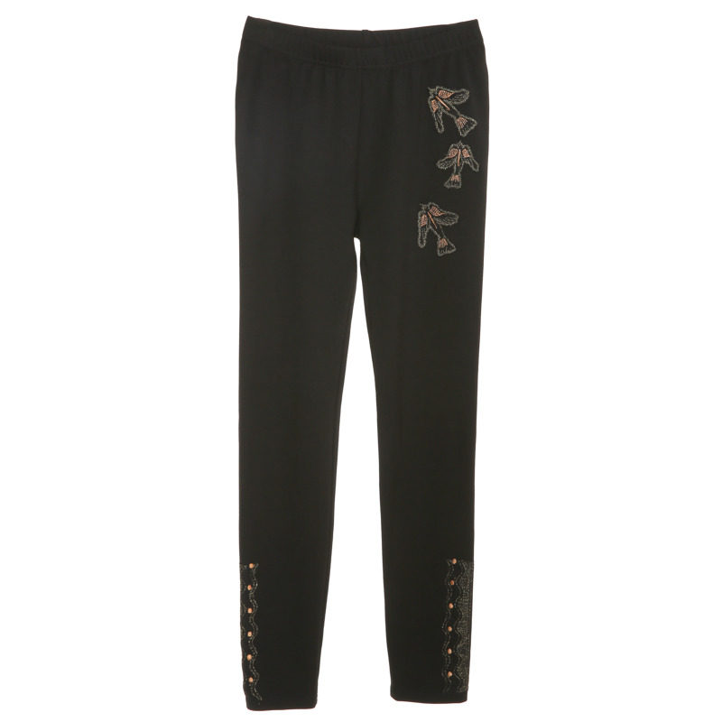 裂帛黑色2020春款新款紧身打底裤 裂帛立天打底裤