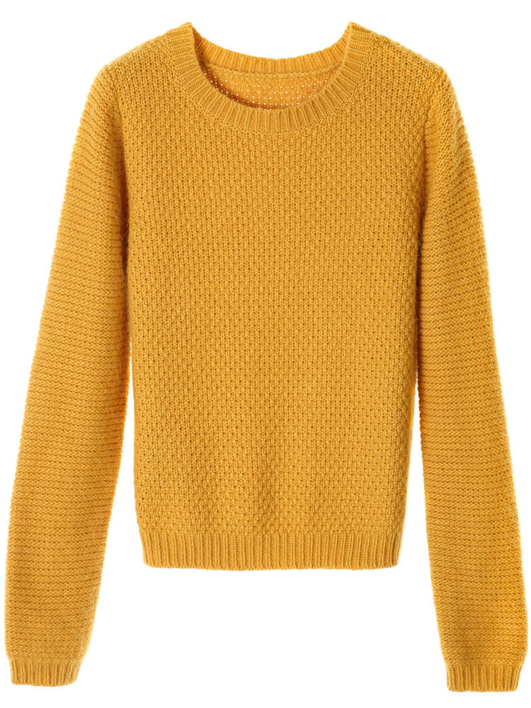 裂帛白色长袖2020年春装新款女毛衣 裂帛立天毛衣