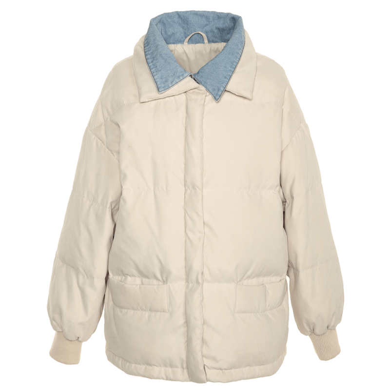 裂帛2020新款鲜花刺绣慵懒风羽绒服 裂帛立天羽绒服