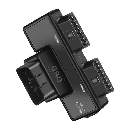 OBD2一分二转接器线16针16芯OBD扩展线接头转接线通用带DC5521 - 图3