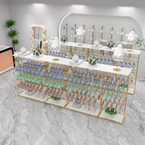 Lingerie Store Shelves Bra Underpants Shelves Landing Mall Double Sided Positive Side Hanging Bra Shorts Display Middle Island Shelf