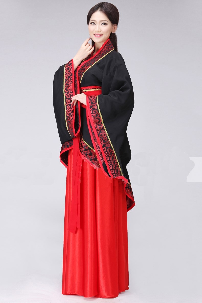 蜜糖依恋旗舰店新款 古装中式汉式婚礼服 中秋嫦娥女喜服汉服唐朝汉朝男女曲剧3