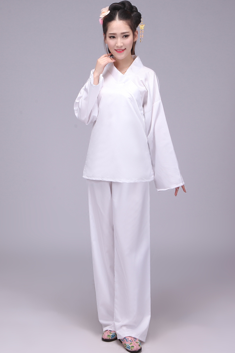 蜜糖依恋旗舰店古装武侠内衣里衣睡衣斜领汉服中衣汉唐古装寝衣中式婚服内衣0