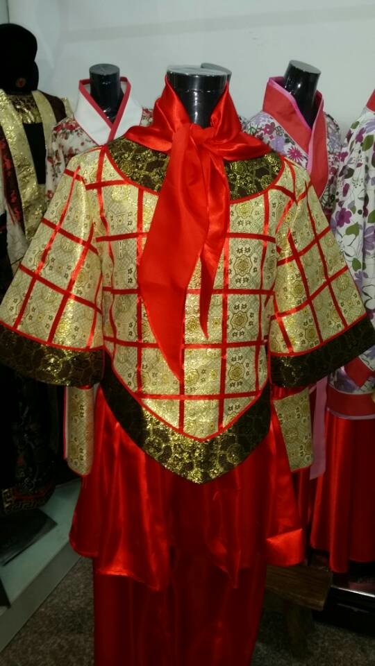 蜜糖依恋旗舰店古代士兵服装男古装盔甲戏曲表演服装儿童花木兰演出服将军服3