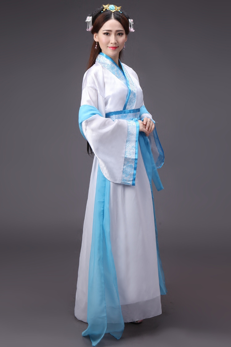 蜜糖依恋旗舰店古装服装仙女 演出服七仙女 改良汉服女装唐装汉服服装襦裙送披帛1