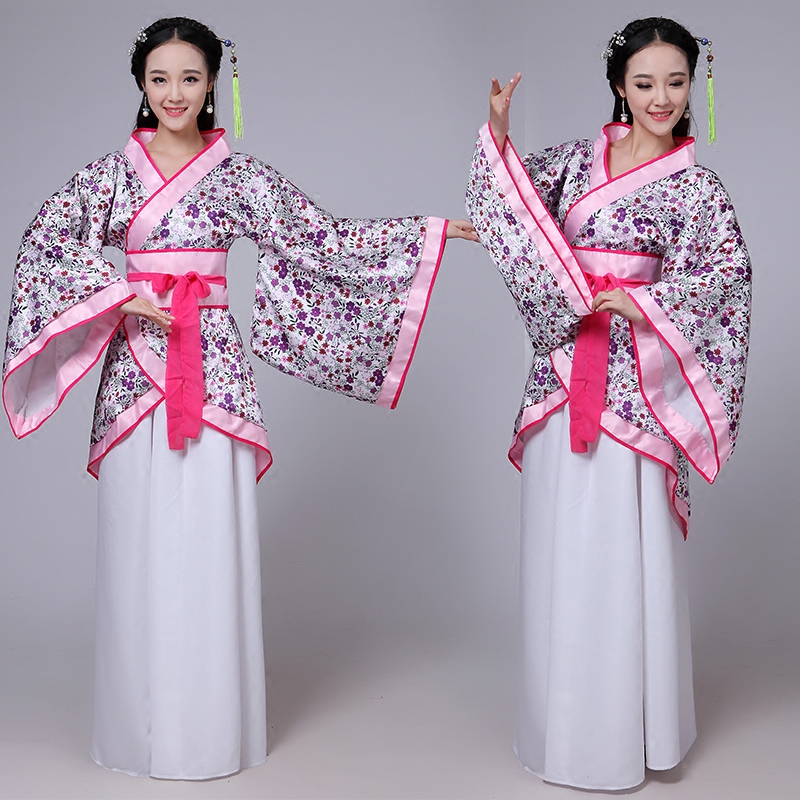 蜜糖依恋旗舰店古装女唐装汉服正规双绕曲裾表演服写真仙女襦裙成人礼演出服服装0