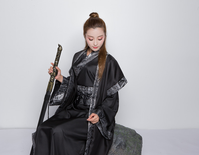 蜜糖依恋旗舰店新款古装书生侠客男侠客装大侠直裾大氅半壁深衣汉服男唐装2