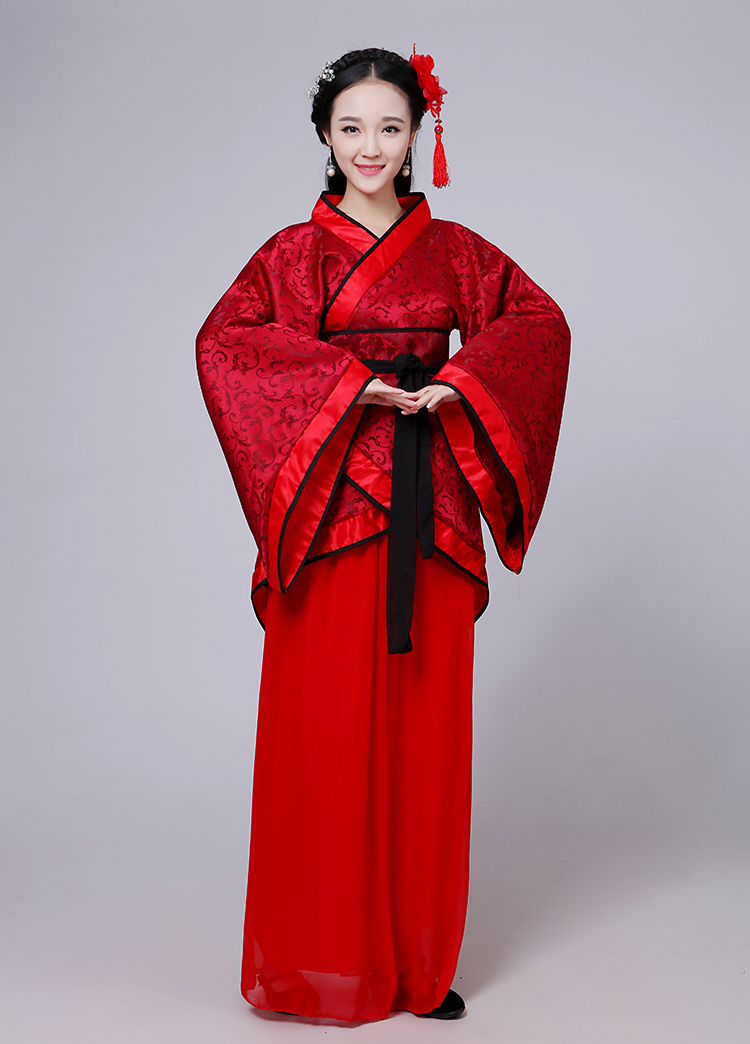 蜜糖依恋旗舰店七夕牛郎织女唐装汉服女装曲裾襦裙新娘婚服结婚礼服古装服装仙女0