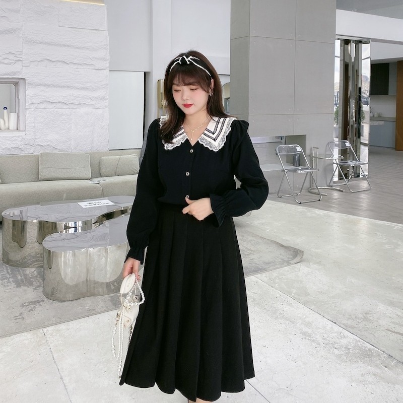 采多宝大码女装微胖mm2021冬季衬衫 caidoble采多宝蔡大码女装