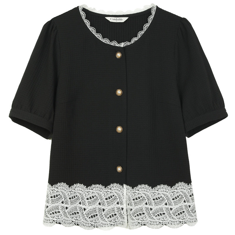 采多宝大码女装法式漂亮2022小衫 caidoble采多宝蔡大码女装