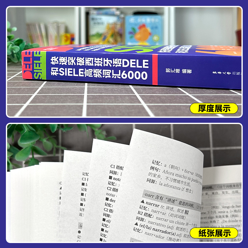 快速突破西班牙语DELE和SIELE高频词汇6000 高考dele核心词汇2000 西班牙语词汇 大学西班牙语听说读写a1a2  郭汇唯 东华大学 - 图1