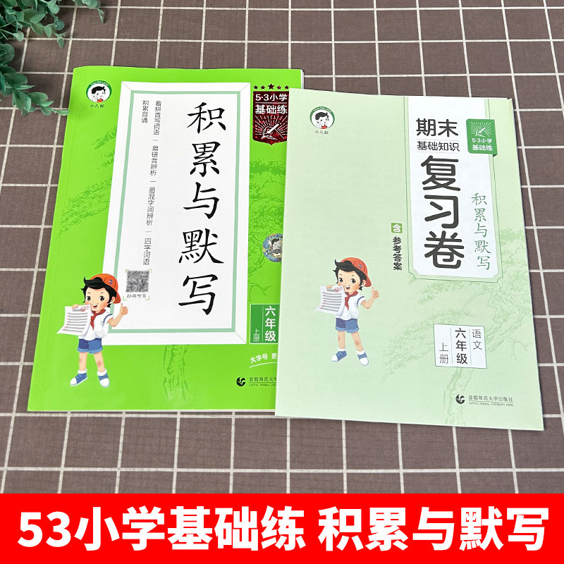 2024秋新版53小学基础练语文积累与默写一二三四五六年级上册下册小学基础题看拼音写词语汉语句式训练大全阅读真题60篇53天天练
