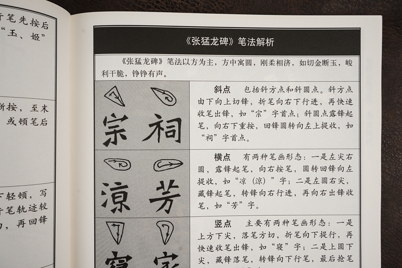 名碑名帖完全大观 张猛龙碑 八开米字格 魏碑放大毛笔字帖 初学者入门书法教程书籍 笔法结体解析 原墨迹字放大 江西美术出版社 - 图1