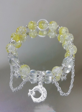 容兑2026碎花星星琉璃手链ins小众设计森系仙女甜美闺蜜彩珠手串