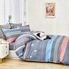 Bed four-piece set of pure cotton bed sheets and quilt cover 180220 custom-made quilt cover 7*7 fitted sheet 0.9 m 1.35 universal for all seasons