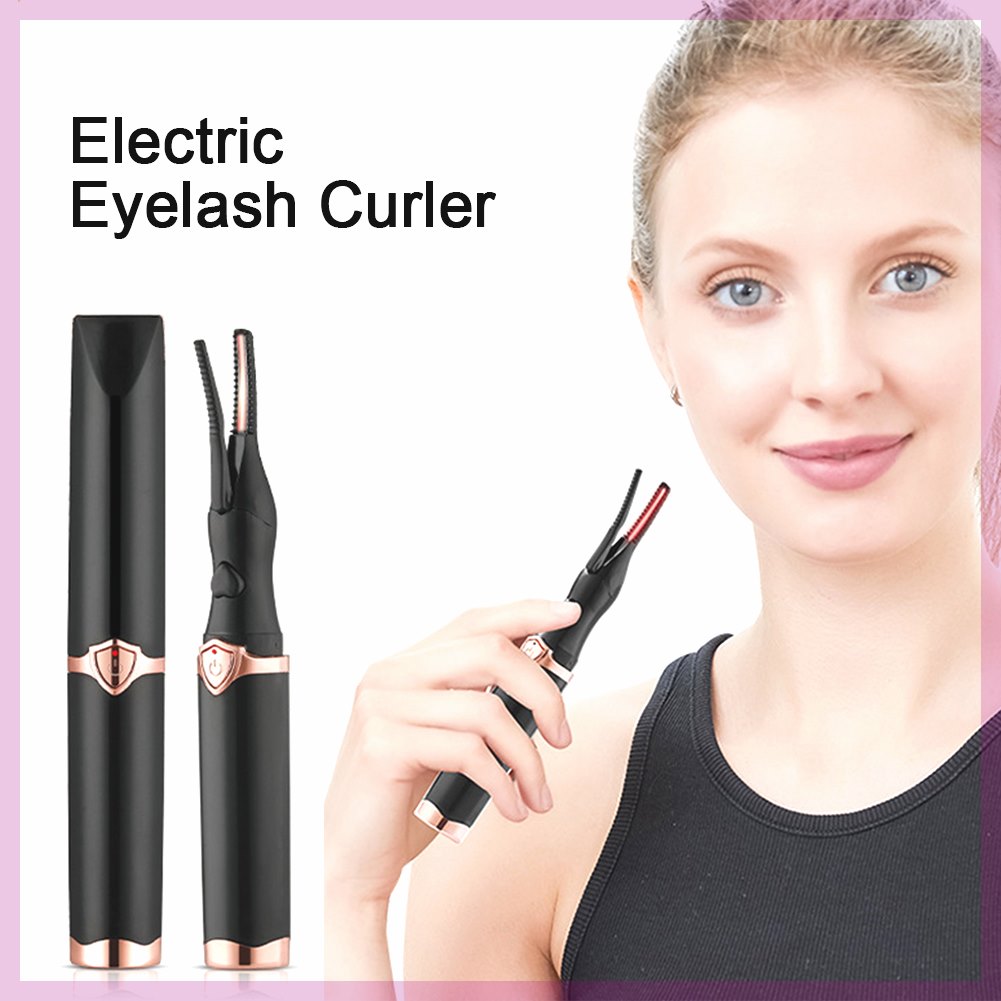 Electric Heated Eyelash Curler USB Rechargeable Eyelashes - 图0