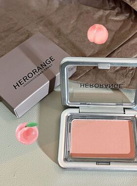 HERORANGE 氛围感微醺腮红血色玫瑰透明壳妈生橄榄皮天菜持久自然