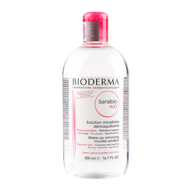 Bioderma贝德玛卸妆水500ml脸部温和深层清洁脸眼唇三合一女正品