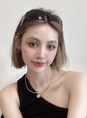 护目镜椭圆时髦男女偏光太阳眼镜