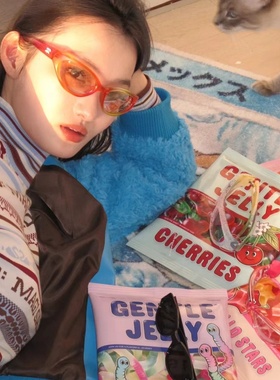 防紫外线猫眼欧美男女糖果太阳镜