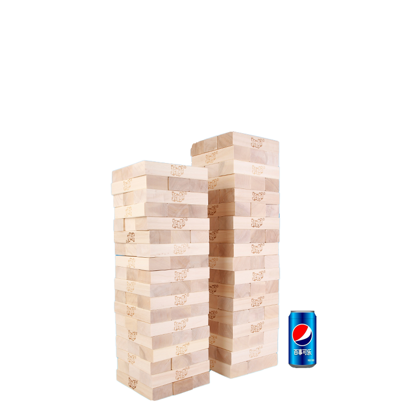 超大号叠叠高积木特大号层层叠堆堆乐抽木块成人聚会桌游木质玩具 - 图3