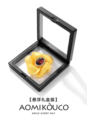 中古Vintage金贵花胸针胸花别针