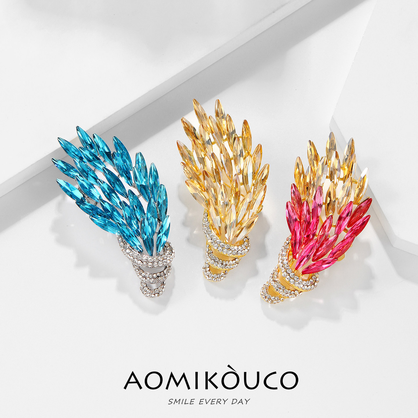 时尚奢华水晶麦穗胸针高档设计感精致别针西装胸花连衣裙配饰礼物,淘宝优惠券,粉丝福利购,淘宝优惠卷